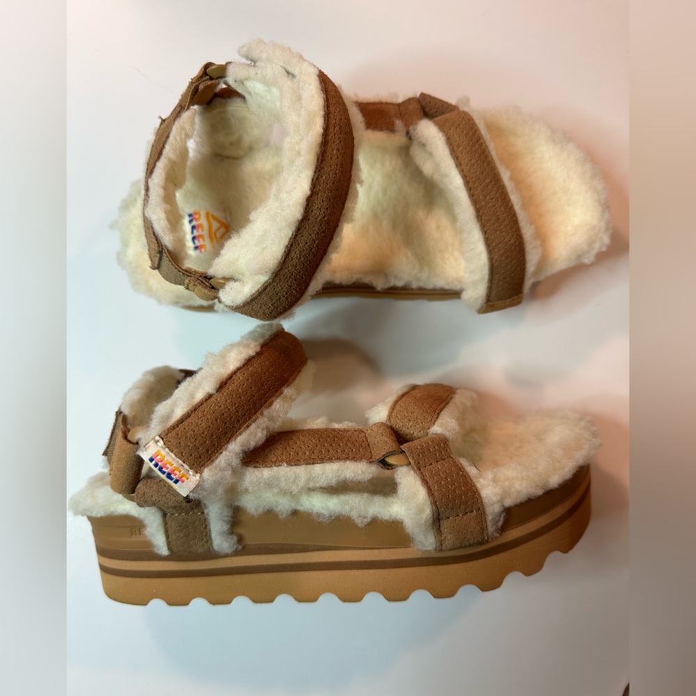 Reef Remi Hi Shearling sandals